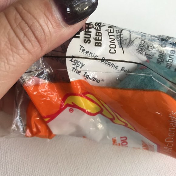 McDonald's Happy Meal TY Beanie Baby IGGY IGUANA - Picture 4 of 6